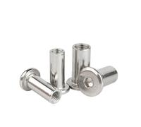 Stainless Steel Nuts - M3 M4 M5 M6 M8 Hex Socket Rivet Connector Insert Joint Sleeve Nut - 304 Grade for Furniture Assembly