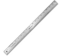 Stainless Steel Office Ruler With Non Slip Cork Base, 18"