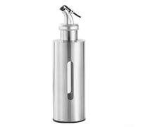 Stainless Steel Oil Bottle with Precise Control and Leak Proof Locking Design for Olive Oil, Vinegar, Soy Sauce Dispensing in Kitchen and Outdoor Use