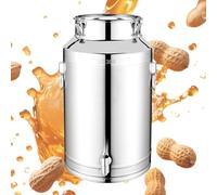 Stainless Steel Oil Container | Capacity 5 Litres 9 Litres 14 Airtight Locking Kitchen Tools with Lid, Kitchen Oil Container | For Beer Flour Coffee Sugar Cereals Beans T