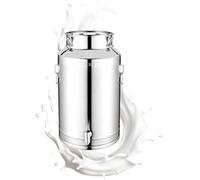 Stainless Steel Oil Container - Capacity 5 Litres 9 Litres 14 Airtight Locking Kitchen Tools with Lid - Cooking Fat Container, for Milk Wine Beer Flour Coffee Sugar Cereals