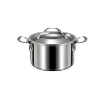 Stainless Steel Oil Heating Pot Food Pot Slow Cooker with Double Handle | Stainless Steel Heating Pot,for Gas and Induction Cooktop, 16.3 x 10 x 6.6 cm