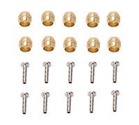 Stainless Steel Oil Olive Head, Brake Hose Hydraulic Disc Brake Olive Connect Insert, Compatible with BH90 System, for Deore SLX M615 M675 T750 M785
