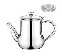 Stainless Steel Oil Strainer Pot | Oil Dispenser with Removable Strainer| Stainless Steel Oiler, Oiler Filter Pot Tea Pot Kettle, Oil Separator Grease Storage Can for Home Kitchen