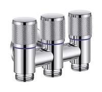 Stainless Steel One Into Three Out Inlet Valve Fitting, Multi-Way Fitting Compatible for GEBERIT, Bathroom Accessories(Silver)
