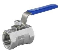 Stainless Steel one Piece Ball Valve, 1/4”3/8" 3/4" 1" 1-1/4" 1-1/2" 2" Threaded Tap Water Pipe Valve Switch DN15-DN50, 1pcs(Ss316l,3/4")
