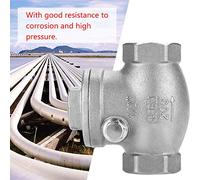 Stainless Steel One Way Swing Check Valve Female Thread High Leak-Proof Fits Most Pipeline Systems for Water Steam Oils More