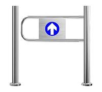 Stainless Steel One-Way Swing Gate - Adjustable Width Access Control Turnstile for Supermarkets Retail Stores & Warehouses Durable Security Entrance(RightColumn80*100cm)