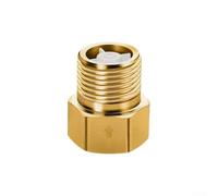 Stainless Steel One Way Valve for Toilet G1/2 Threaded to Prevent Reverse Flow in Pipes External Thread Design 33mm 10 Pack for Plumbing Projects (Brass)