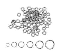 Stainless Steel Open Jump Rings ， Stainless Steel Jump Rings Metallic Multiple Sizes Pack for DIY Jewelry Making(0.8 x 7mm 200pcs)