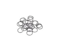 Stainless Steel Open Jump Rings ， Stainless Steel Open Jump Rings Kit Multiple Sizes 1200 Pcs for DIY Jewelry Making(1.0 x 8mm 200pcs)