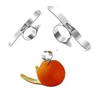 Stainless Steel Orange Peeler Citrus Peeler Fruit Peeler for Lemon and Shaddock Fruit Peeler(2pcs)