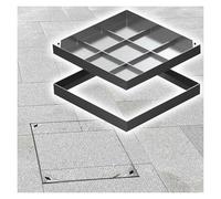 Stainless Steel Outdoor Access Cover Recu Plate for D Basin Driveway Sidewalk Septic Tank Lid Weatherproof Heavy Du Design