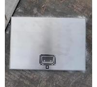 Stainless Steel Outdoor Access Panel with Lock & Handle Recessed C Door Manhole Cover for Yard & Garden 28x59in - Secure & Solut