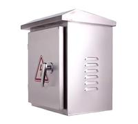 Stainless Steel Outdoor Electrical Enclosure Box, Wall-Mounted with Removable Plate and Lock for Heavy Duty Protection