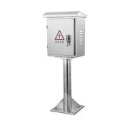 Stainless Steel Outdoor Electrical Junction Box, Weatherproof Floor-Standing Enclosure for Universal Electric Equipment Protection