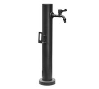 Stainless Steel Outdoor Faucet Self-Standing Hose Holder with Decorative Fountain for Efficient Water Distribution and Irrigation Solutions