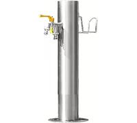 Stainless Steel Outdoor Faucet with Hose Hanger Stand - Frost-Free Antifreeze Tap(Height: 50cm/20in)
