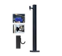 Stainless Steel Outdoor Faucet with Spray Gun - Vertical Garden Tap Frost-Free Black - 95x6cm/37x2.4in Durable Weather-Resistant Ideal for Gardening