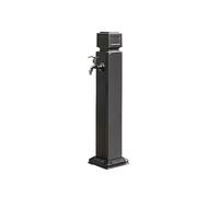 Stainless Steel Outdoor Garden Faucet Column with Frost Protection & Rust Resistance 74cm Ground-Mounted Water Tap for Yard & Patio Use - Black