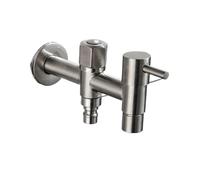 Stainless Steel Outdoor Garden Faucet Wall Mounted for Sink Extended Design for Garden Mop Rain Barrel Connector (186mm)
