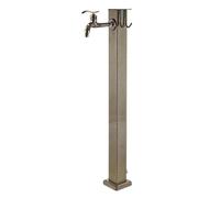 Stainless Steel Outdoor Garden Water Column Floor Mounted Water Dispensing Column Antifreeze Freestanding Garden Tap for Decorative Yard Irrigation (96cm/38in)