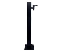 Stainless Steel Outdoor Garden Water Column with Faucet Ground Mounted Garden Tap Fountain 80cm 31.5in Perfect for Patios and Outdoor Spaces