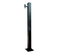 Stainless Steel Outdoor Garden Water Tap, Retro Freestanding Fountain & Hose Holder, Frost-Proof Yard Hydrant, Courtyard Post Faucet (37.4"x2.4")