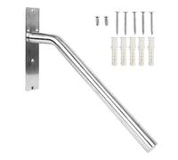 Stainless Steel Outdoor Grab Bar for 1-3 Step Stairs, Wall-Mounted Safety Rail with Non-Slip Knurled Design, Durable Garage Railing for Enhanced Stability and Support