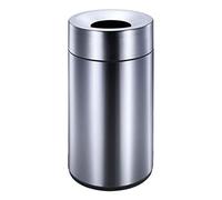Stainless Steel Outdoor Trash Can for Shopping Malls & Hotels - Waste Bin Stylish Garbage Container for Public Spaces Weather-Resistant Design