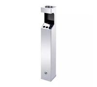 Stainless Steel Outdoor Wall Extinguisher Column - Fire Safety Collection Post Weather-Resistant for Commercial and Residential Use