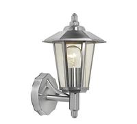 Stainless Steel Outdoor Wall Lantern Light Waterproof Glass Lighting Fixture Wall Sconce Housing Wall Mount Patio Lamp for Garden Balcony Garage Made in China