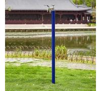 Stainless Steel Outdoor Water Column - 47in Anti-Freeze Freestanding Faucet with Exhaust Valve for Vertical Garden & Patio, Durable Garden Water Tap