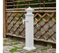 Stainless Steel Outdoor Water Column 72/112 cm Garden Faucet with 7.5m Spray Gun Freeze-Proof Water Tap for Irrigation and Washing Durable Water Hose Connection