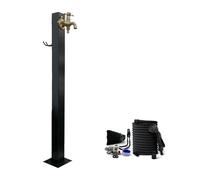 Stainless Steel Outdoor Water Column Self Standing Garden Faucet Multi Colored Garden Fountain for Home & Yard Irrigation & Watering Solutions