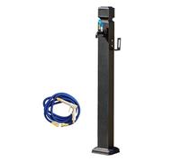Stainless Steel Outdoor Water Column Vertical Garden Frost-Resistant Water Stand Freestanding Hose Support with Locking Faucet for Irrigation & Washing (95cm)