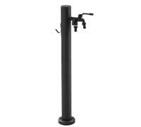 Stainless Steel Outdoor Water Column with Rustproof Frost-Resistant Faucet & Hose Holder - 60cm Floor-Mounted Garden Tap for Flexible Hose Support
