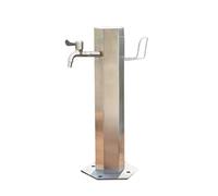 Stainless Steel Outdoor Water Column with Tap Vertical Garden Water Column Durable Outdoor Faucet for Garden Weather-Resistant Water Column for Easy Access