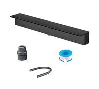 Stainless Steel Outdoor Water Fountain Kit for Patio Garden Spa or Koi Pond - Complete with Pool Outlet Waterfall Features