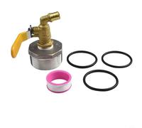 Stainless Steel Outlet Tap Faucet, DN50/2 inch Shut Off Valve Oil Valve Tap Faucet Connector Tank Adapter for Water Gas Oil