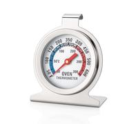 Stainless Steel Oven Thermometer, Accurate Temperature Gauge for Fan, Gas, Electric Ovens, Pizza Ovens, Air Fryers & Range Cookers, Heat Resistant, Easy to Read & Ovenproof