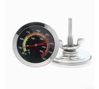 Stainless Steel Oven Thermometer Bimetallic Design for BBQ Grilling and Applications with Heat-Resistant Metal Housing and Clear Face (Style 3)