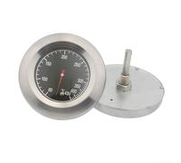 Stainless Steel Oven Thermometer Bimetallic Design for BBQ Grilling and Applications with Heat-Resistant Metal Housing and Clear Face (Style 10)
