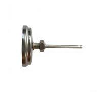 Stainless Steel Oven Thermometer for BBQ Grills and Pizza Ovens, Bimetallic Dial Thermometer with 0-500°C Range, 52mm Large for Easy-Read Face, No Bat