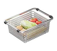 Stainless Steel Over Sink Dish Drying RackHeavyDuty Kitchen Organizer SpaceSaving Dish Dryer for Countertops & Bathrooms 40x23.5x15cm