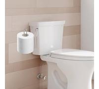Stainless Steel Over-the-Tank Toilet Paper Holder - Space-Saving Hanging Roll Dispenser for Standard Water Tanks Rust-Resistant Simple for Install(Silver)