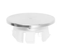 Stainless Steel Overflow Cover for Ceramic Washbasins, Silver | 22 MM to 0.94 Inch Aperture, Snap-in Fit, Water Control, Polished Look for Homes and Retrofits