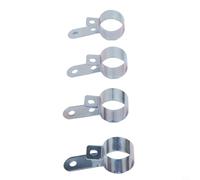Stainless Steel P Clip Exhaust Pipe Fastener for Webasto For Air Top 3500 5000 and For Eberspacher D4 D5 Heaters, Silver 20mm Width Fixing Hole 27mm, 2 or 4 Pack(2Pcs)