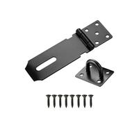 Stainless Steel Padlock Hasp and Staple, Heavy Duty Shed Lock Hasp, 4 Inch Shed Door Latch, Gate Lock Latch Hinge, Padlock Catch, Security Hasp for External Doors, Windows, Cabinets, Pet Cages