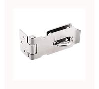 Stainless Steel Padlock Hasp, Tiberham Heavy Duty Hasp and Staple with Screws, Door Clasp Gate Lock Shed Latch Padlock Staple for Door Window Cabinet Pet Cage Crate Fitting Accessories (Small)